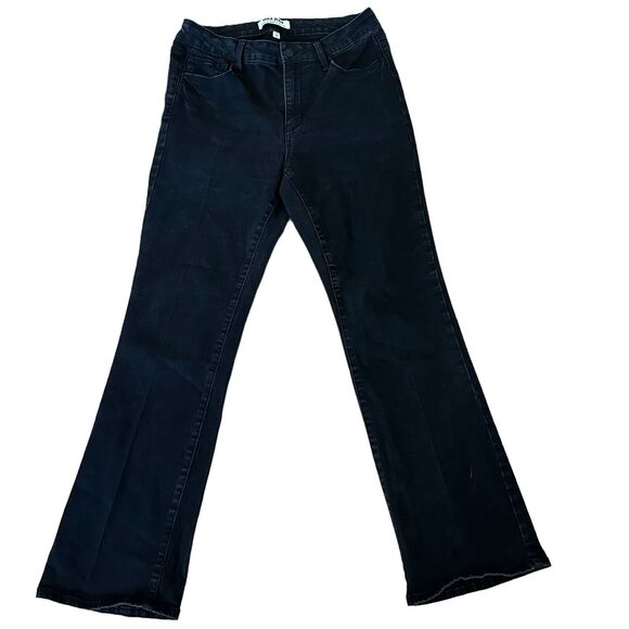 Wax Jean Women's Sustainable Denim Bootcut Stretch Black Size 14 - Picture 3 of 8